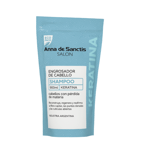 Shampoo Keratina Reparador Anna De Sanctis Sachet 900ml