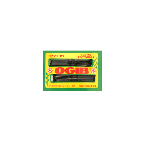 Clips Punta Protejida Largos por Docena Negros/Rubios