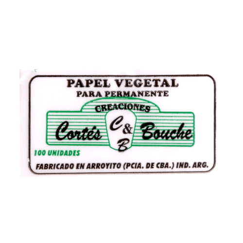 Papel tipo Vegetal por 100 Unidades