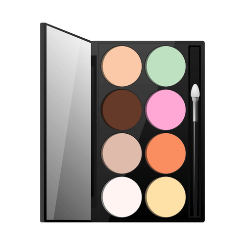 Paleta De Correctores Cremosos X8 Tonos Con Espejo Xúlu Z483