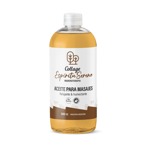 Aceite Masajes Espiritu Sereno Collage Maderoterapia 500ml