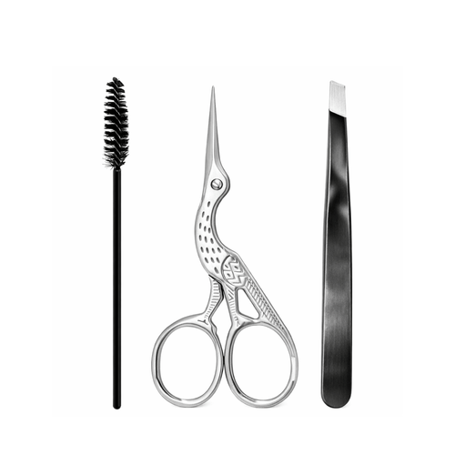 Set de Pinza y Tijera para Cejas