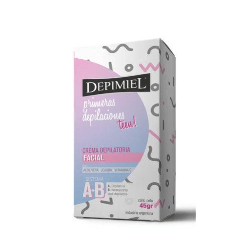 Crema Depilatoria para Rostro Primera Depilacion Depimiel   45 gr A+B