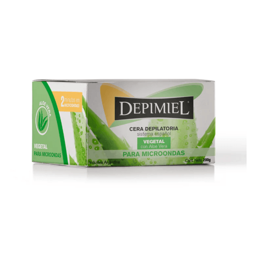 Cera En Pote para Microondas Vegetal Sistema Español Depimiel  200 gr