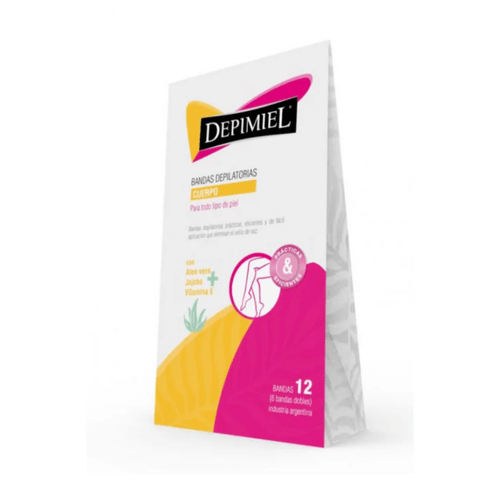 Cera En Bandas para Cuerpo Depimiel   12 un