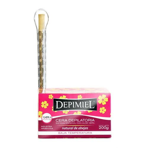 Cera Depilatoria Lata Natural Sistema Español Depimiel   200 gr