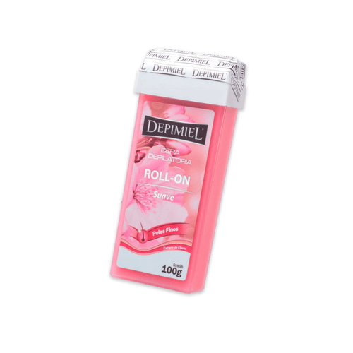 Aplicador Roll On Cera Rosa Suave Depimiel  105 gr