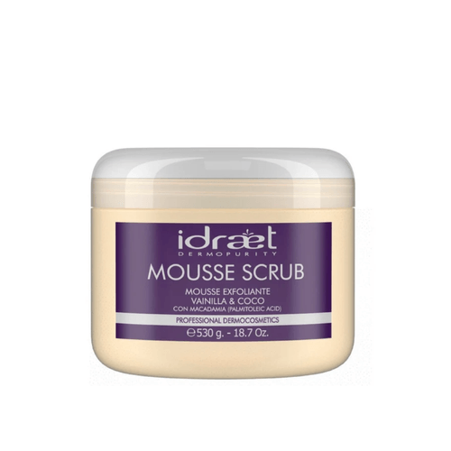 Mousse Exfoliante Vainilla Y Coco Idraet  530 gr