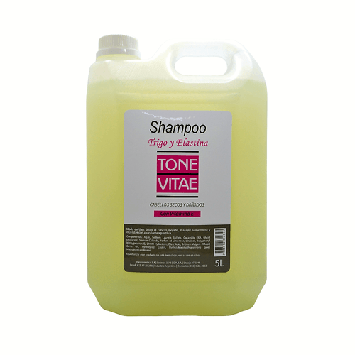 Shampoo Trigo Y Elastina Tone Vitae 5 Lt