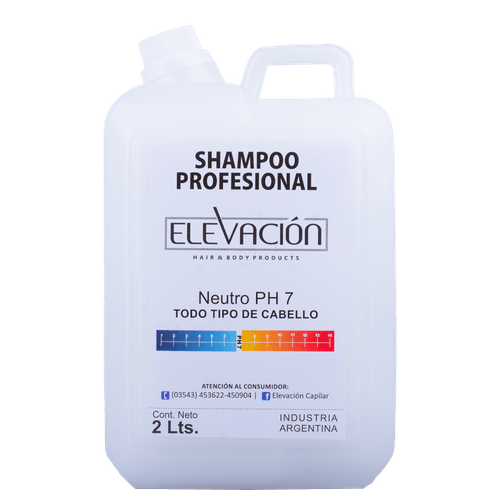 Shampoo Profesional Neutro Ph7 Elevación 2 Lt
