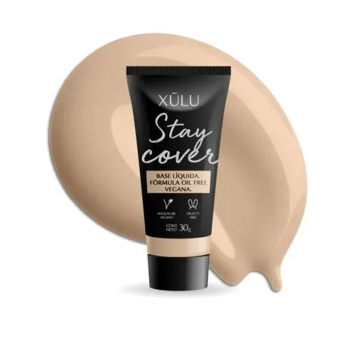 Base Liquida Vegana Xulu Stay Cover Light 30 ml.