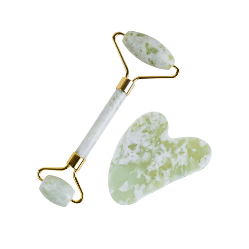 Set Jade Rodillo &amp; Piedra Facial Keiko