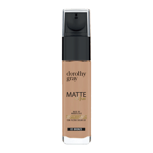 Base Matte Oíl Free Hipoalergénica Bronze