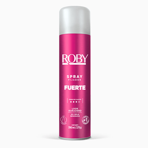 Spray Fijador Para Peinar Roby Fuerte 390gr