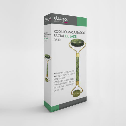 Rodillo Masajeador Facial Jade Duga D540