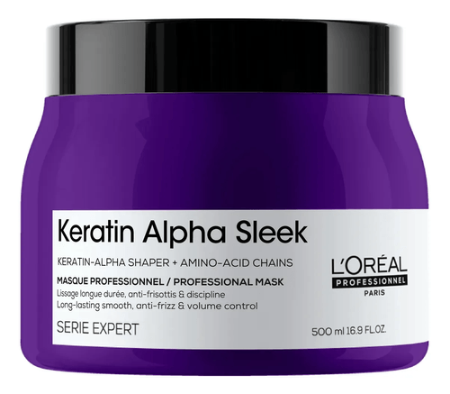 Máscara Keratin Alpha Sleek L'Oréal Professionnel 500ml