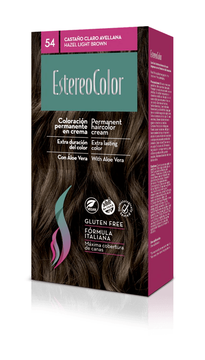 Kit Coloración Crema EstereoColor N°5.4- Cast.Claro Avellana