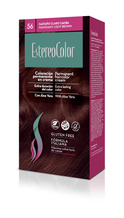 Kit Coloración Crema EstereoColor N°5.6-Cast. Claro Caoba