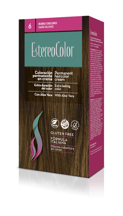 Kit Coloración Crema EstereoColor N°6-Rubio Oscuro