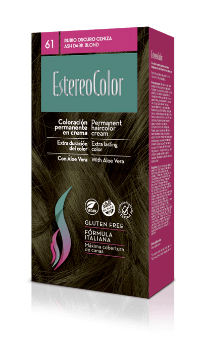 Kit Coloración Crema EstereoColor N°6.1-Rubio Oscuro Ceniza