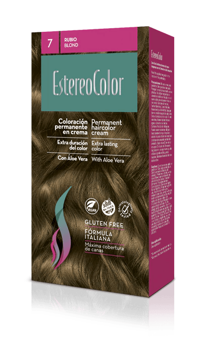 Kit Coloración Crema EstereoColor N°7- Rubio