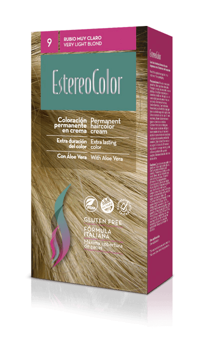 Kit Coloración Crema EstereoColor N°9-Rubio Muy Claro