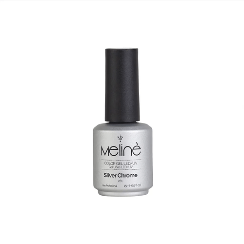 Esmalte  Semipermanente Silver Chrome  N°281 Meliné 15ml