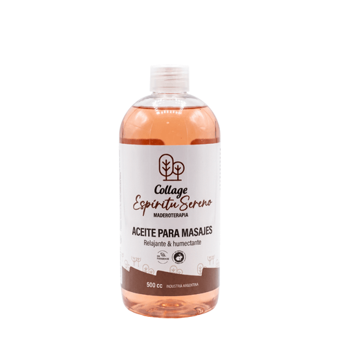 Aceite Masajes Espiritu Sereno Collage Maderoterapia 500ml
