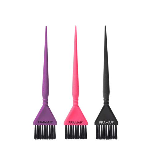 Set Pinceles Para Tintura Triple Threat Set 3un Framar