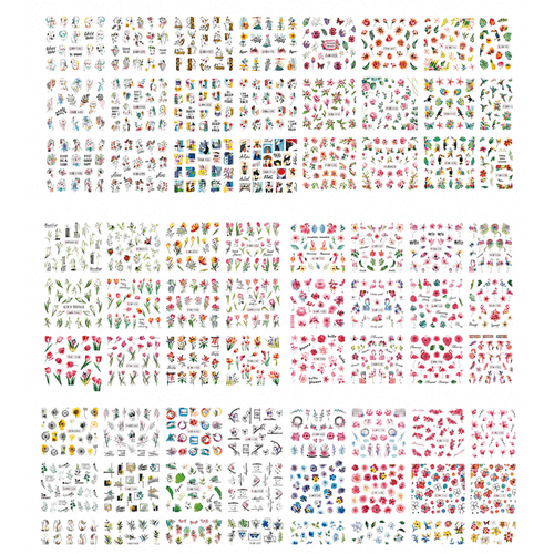 Deco Juego De Pegatinas Impermeables Para Uñas