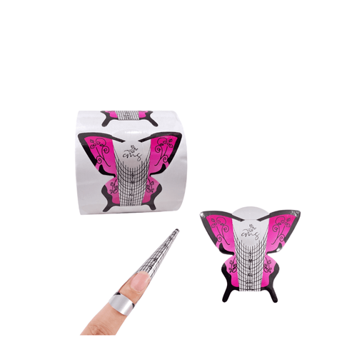 Molde Mariposa Para Uñas 300 Unidades Afines