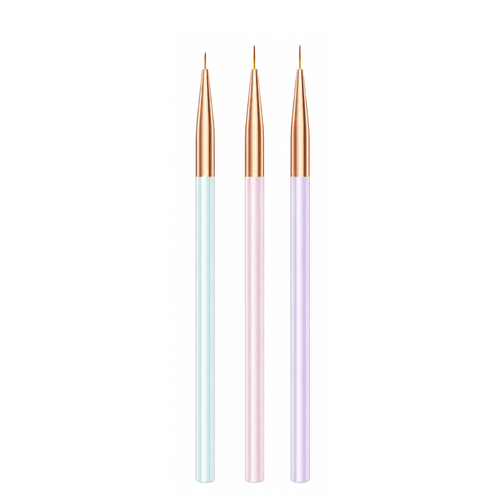 Pinceles Liner 3 Unidades Color Pastel