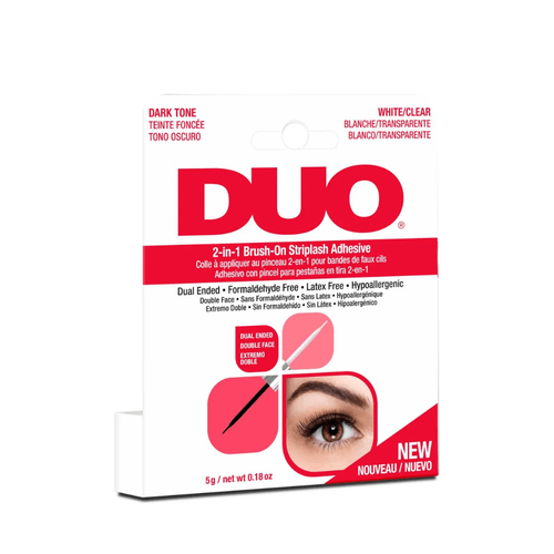 Adhesivo para todo tipo de pestañas 2en1 5g Brush Duo