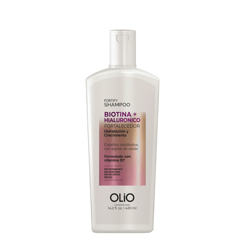 Shampoo Biotina + Hialuronico Fortalecedor Olio 420 ml
