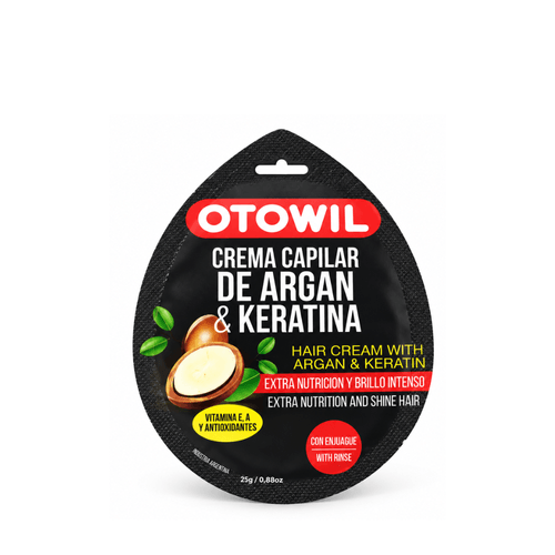 Crema Capilar de Argan & Keratina Otowil 25grs