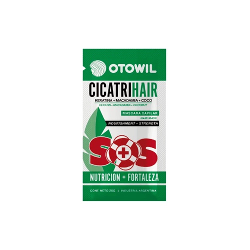 Máscara Capilar Nutricion + Fortaleza Cicatrihair Otowil 25gr
